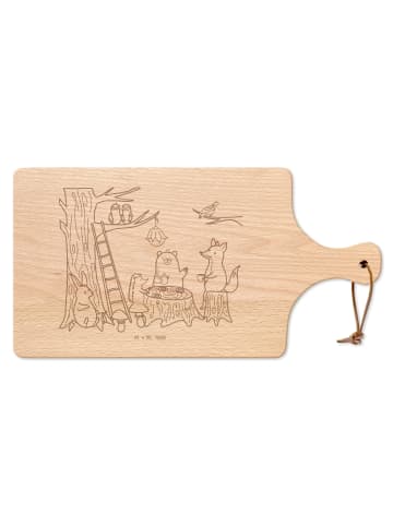 Mr. & Mrs. Panda Brotzeitbrett Waldtiere Picknick ohne Spruch in Transparent