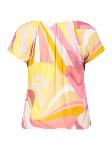 Betty Barclay Printshirt mit Gummizug in Rosé/Yellow
