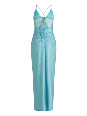 Vera Mont Abendkleid im Glitzer-Look in Mint/Silver