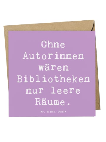 Mr. & Mrs. Panda Doppelkarte Spruch Autorin Magie mit Spruch in Lavendeltraum