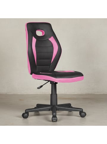 KADIMA DESIGN Jugenddrehstuhl Ergonomisch | Hohe Rückenlehne, Mesh, bis 60kg in Rosa