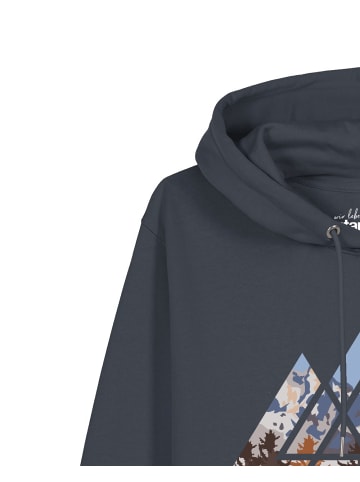 wat? Apparel Sweatshirt Geometric Landscape in India Ink Grey