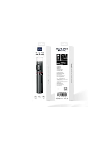 WIWU WiWU - Selfie Stick Wi-SE003 mit Stativfunktion und LED-Licht in Schwarz