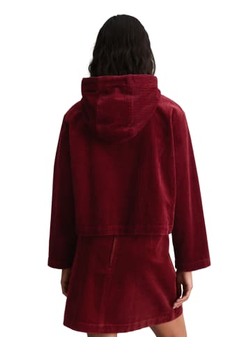 Marc O'Polo DENIM Kapuzen-Cordbluse relaxed in Deep Burgundy