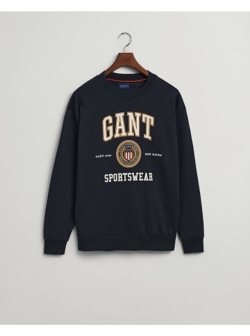 Gant Crest Shield Rundhals-Sweatshirt in Blau