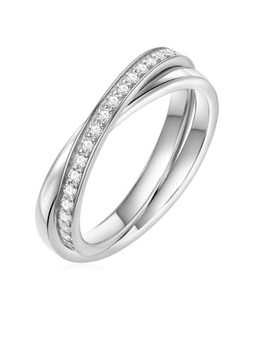 Glanzstücke München Ring aus Sterling Silber mit Zirkonia in silber