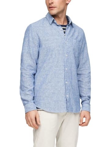 S.OLIVER RED LABEL Langarmhemd in Blau