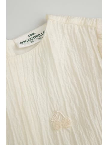 Coccodrillo Stoffkleid in ecru