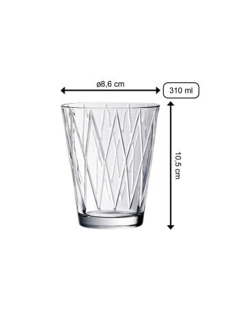 Villeroy & Boch 16er Set Wassergläser Dressed Up 310 ml transparent in transparent