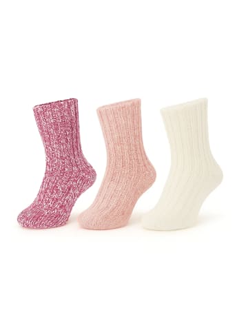 Yuhu Norweger Socken Mädchen 3er Pack in Mehrfarbig