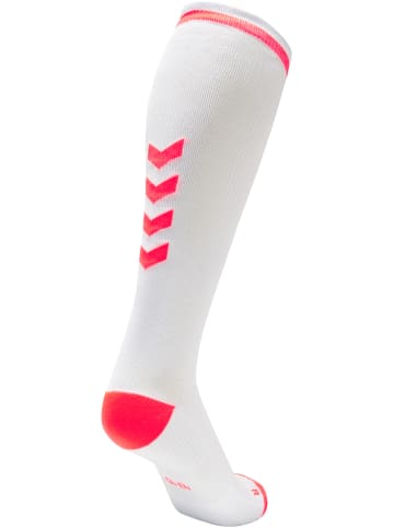 Hummel Hummel High Indoor Socken Elite Multisport Erwachsene Schnelltrocknend in WHITE/DIVA PINK