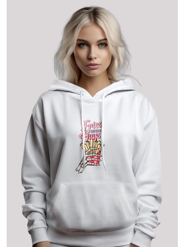 F4NT4STIC Hoodie Anti Valentinstag Fries in weiß