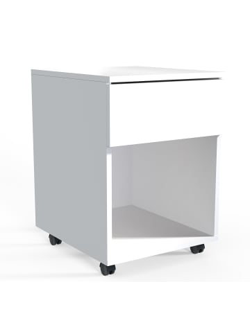 VCM  Rollcontainer Bürocontainer Dalosa 1 Schublade in Weiß