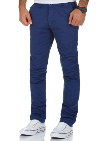 Amaci&Sons Slim Fit Chino mit Stretch WASHINGTON in Blau