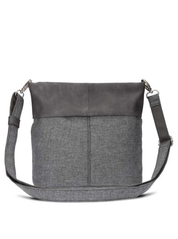 Zwei Olli OT8 - Schultertasche 25 cm (salbei) in grau