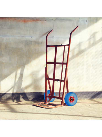 relaxdays 8x Sackkarrenrad "3.00-4" in Blau/ Rot
