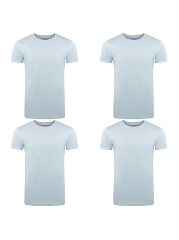 riverso  T-Shirt RIVAaron O-Neck 4er Pack in Blau