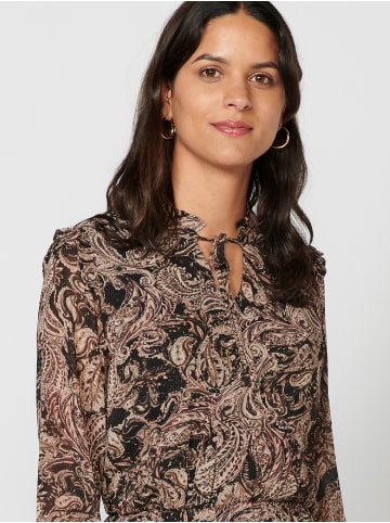 KOROSHI Kleid mit langen ärmeln in schwarz