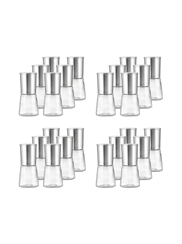 Ritzenhoff & Breker 24-tlg. Gewürzmühlenset Basic in Transparent-Silber – in transparent-silber