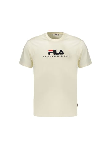 Fila Beige Herren T-Shirt aus Baumwolle