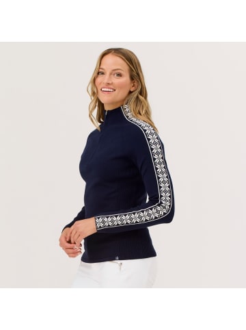 Krimson Klover Strickpullover Slalom Zip Neck in navy