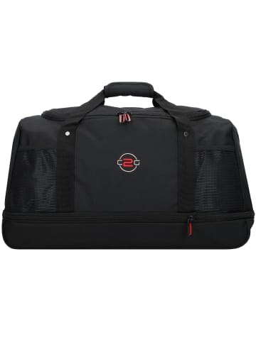 Nowi Sporttasche 55 cm mit Dehnfalte schwarz