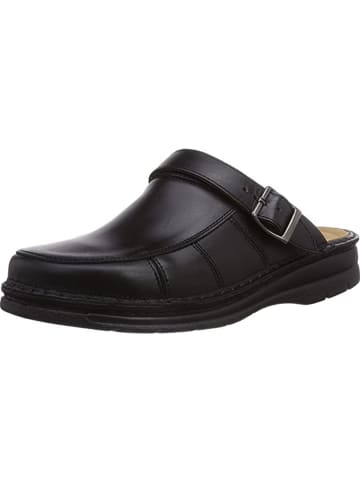 Fischer Markenschuh Clogs für Herren in schwarz in schwarz