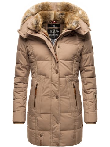 Marikoo Wintermantel Lieblings Jacke in Taupe