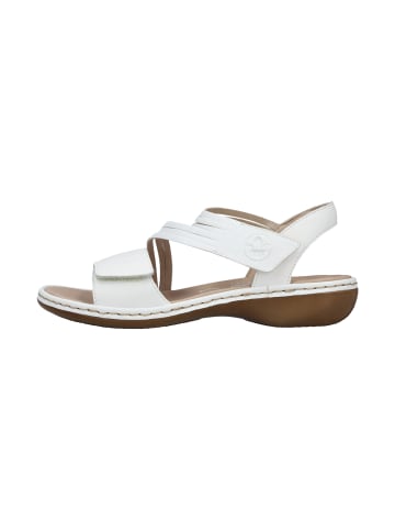 rieker Leder-Sandalen „Lugano“ Weiß