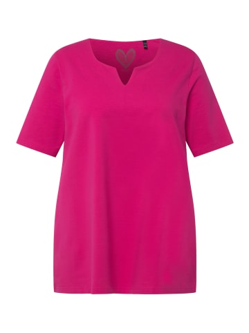 Ulla Popken Shirt in fuchsia pink