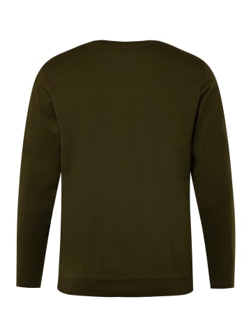 Men Plus Kurzarm T-Shirt in tannengrün