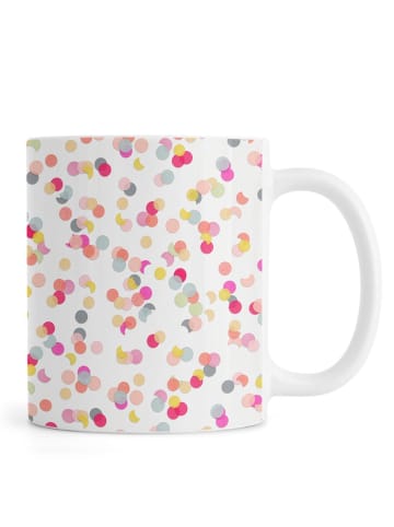 Juniqe Tasse "Confetti Mix Pink" in Bunt