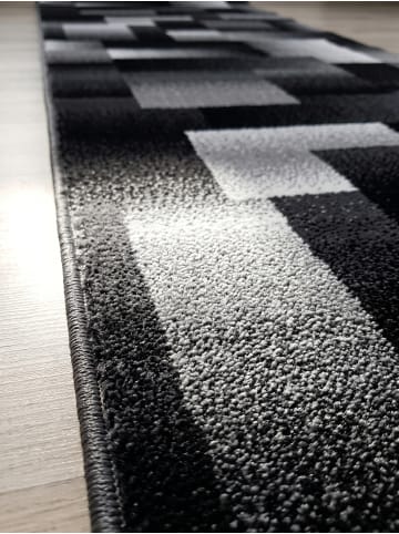 KADIMA DESIGN Teppich Kurzflor Waschbar Abstrakt-Karo ASPEN Strapazierfähig