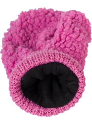 styleBREAKER Teddyfleece Fausthandschuhe in Pink