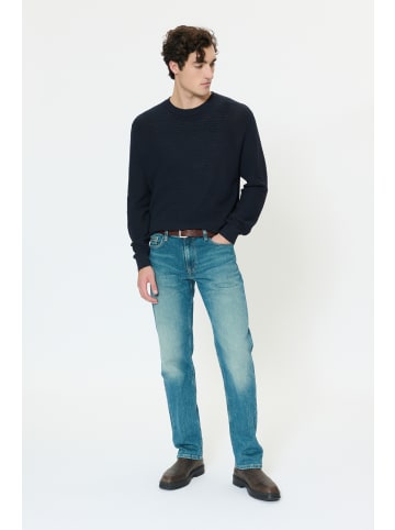 Matinique Strickpullover MAtriton Gerade Passform in Dark Navy