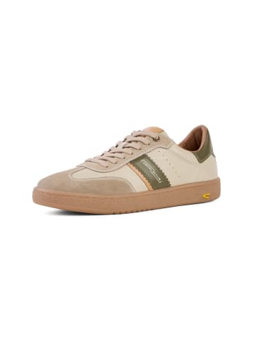Camel Active Sneaker mit farbigen Designelementen in Beige-Grün