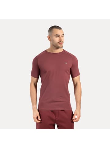SMILODOX T-Shirt Thilo in Bordeaux