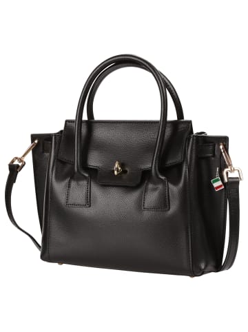 Florence Florence Handtasche Leder schwarz ca. 30cm