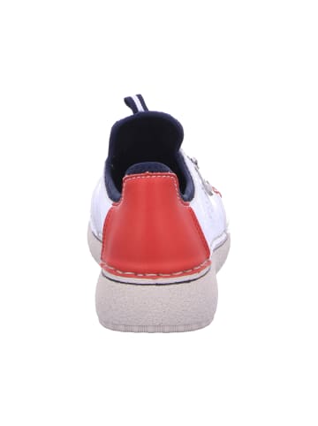 rieker Slipper in weiss/rosso/navy