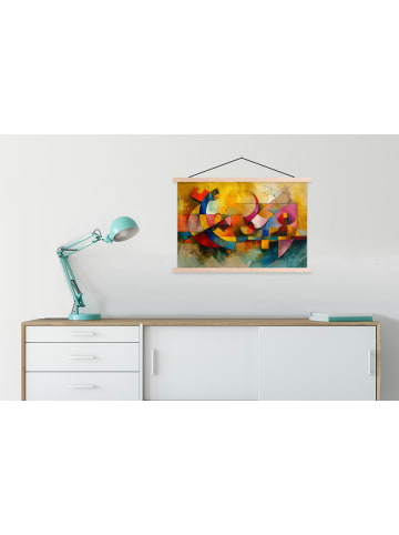 MuchoWow Poster mit Leiste Geometrie