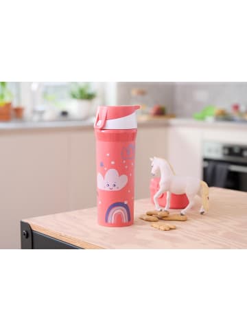 koziol Wasserflasche DREAMS, 500 ml in Rot, Ø 8,5 x (H) 20,5 cm