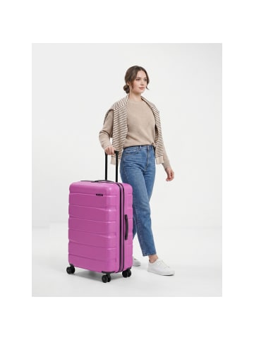 Franky Munich 4.0 4 Rollen Trolley L 76 cm mit Dehnfalte pink dull