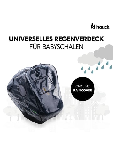 Hauck Universal Regenschutz für Babyschalen in schwarz,grau