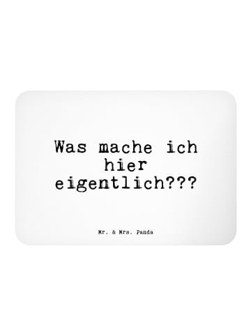 Mr. & Mrs. Panda Fridge Magnet Was mache ich hier... mit Spruch in Weiß