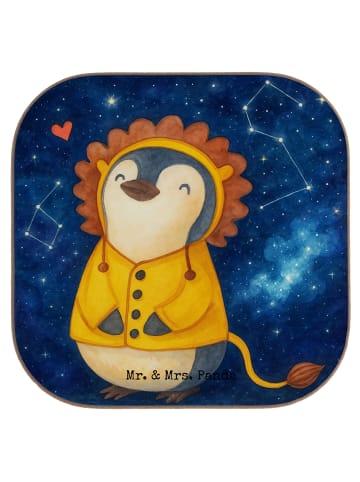 Mr. & Mrs. Panda Tassenuntersetzer Löwe Astrologie Design ohne S... in Weiß