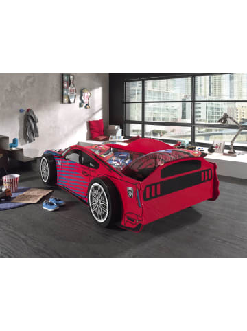 58 aufm Kessel AUTOBETT Kamala 227x60x111 aus MDF in Rot