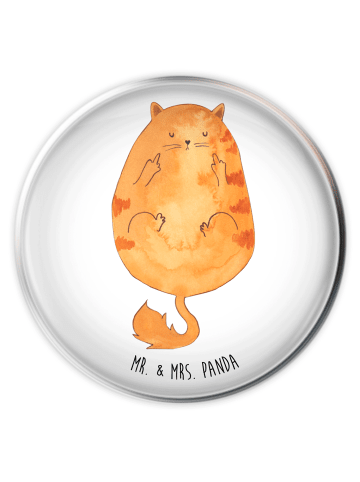 Mr. & Mrs. Panda Abflussstopfen Katze Mittelfinger ohne Spruch in Weiß