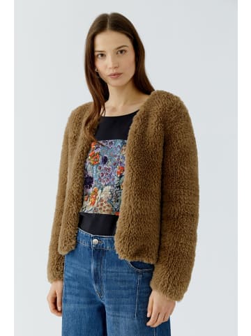 Oui Strickjacke in brown
