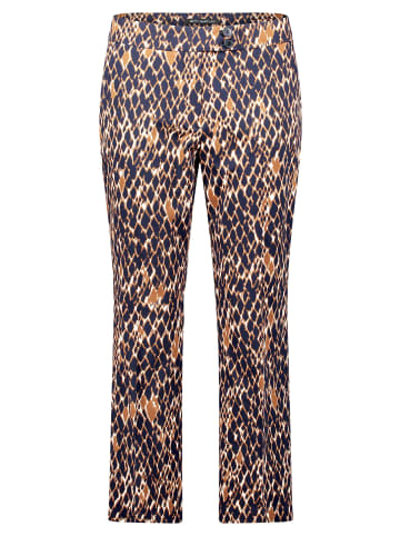Betty Barclay Businesshose mit Bügelfalte in Dark Blue/Brown