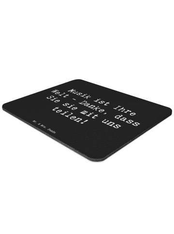 Mr. & Mrs. Panda Mousepad Spruch Musiklehrer Danke mit Spruch in Schwarz